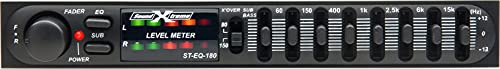 SOUNDXTREME ST-EQ-180 - 7 Band Passive Stereo Graphic Equalizer with Fader Control SOUNDXTREME ST-EQ-180 - 7 Band Passive Stereo Graphic Equalizer with Fader Control